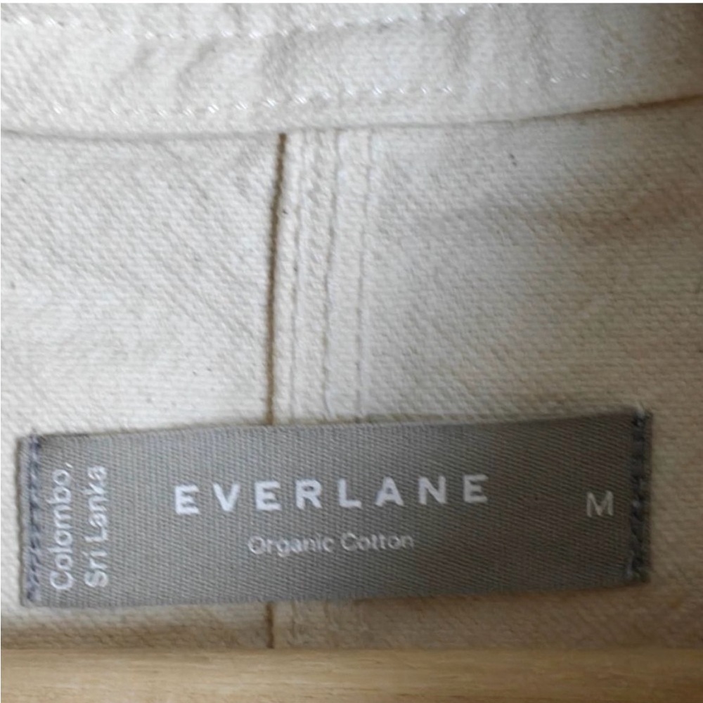 Everlane Organic Cotton Cream Trench Coat - Picture 4 of 5